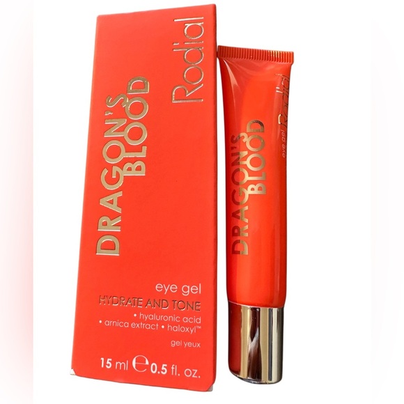 NIB DRAGON’S BLOOD EYE GEL HYALURONIC ACID ARNICA EXTRACT , BY RODIAL - Picture 3 of 7